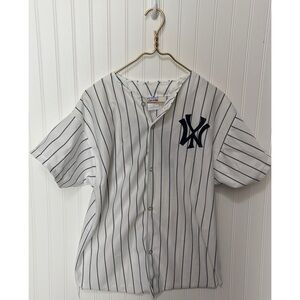 NEW YORK YANKEES Vintage Empire Sporting Goods PinStriped Jersey #10 Size 42 44